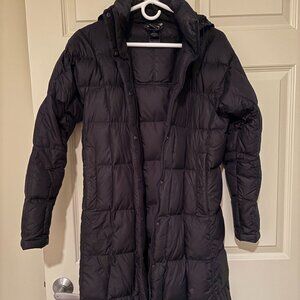 Black North Face Puffer Parka Jacket